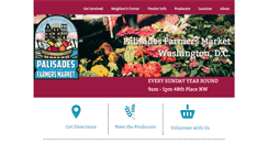 Desktop Screenshot of palisadesfarmersmarket.com