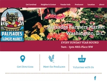 Tablet Screenshot of palisadesfarmersmarket.com